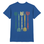 Dartpfeile mehrfarbig Backprint - T-Shirt