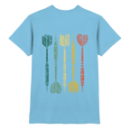 Dartpfeile mehrfarbig Backprint - T-Shirt
