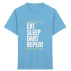 Eat Sleep Dart Repeat - Kinder T-Shirt