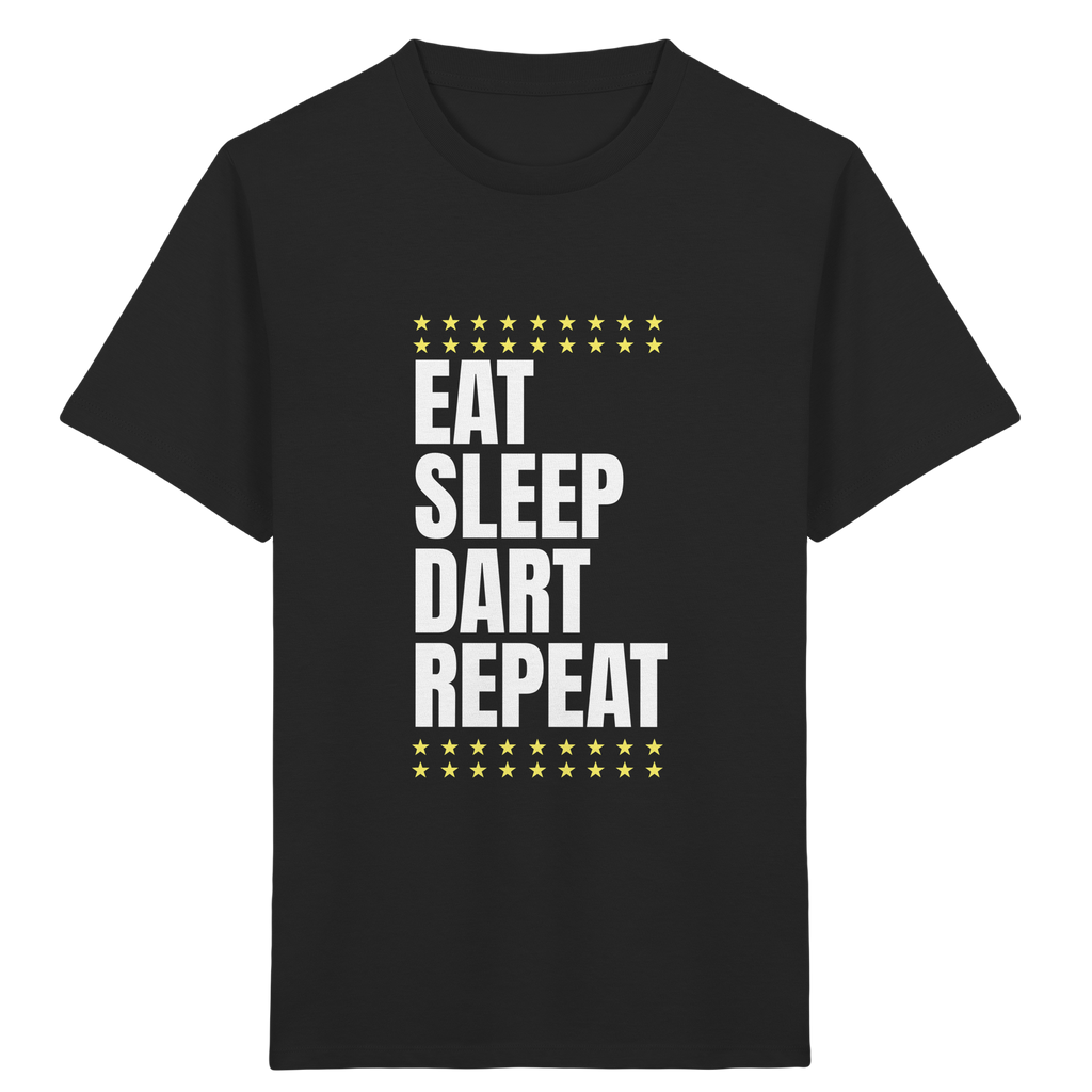 Eat Sleep Dart Repeat - Kinder T-Shirt