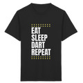 Eat Sleep Dart Repeat - Kinder T-Shirt