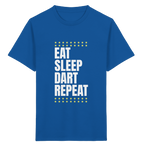 Eat Sleep Dart Repeat - Kinder T-Shirt